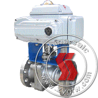 electric O type cut-off ball valve